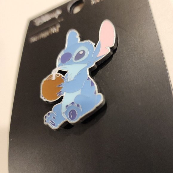 Loungefly Disney Lilo and Stitch Coconut Drink Enamel Pin NEW - Picture 7 of 9